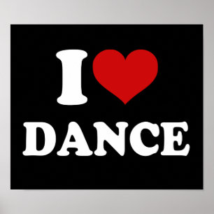 Poster Adoro dança