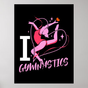Poster Adoro ginástica