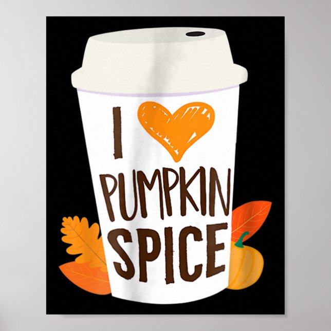 Poster Adoro Pumpkin Spice Café Autumn Fall Season PS (Frente)