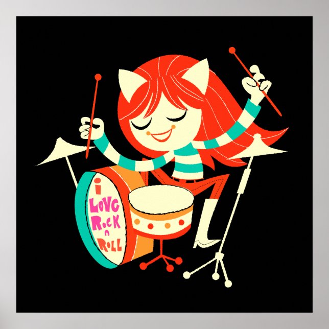 Pôster Adoro Rock 'n' Roll (Frente)