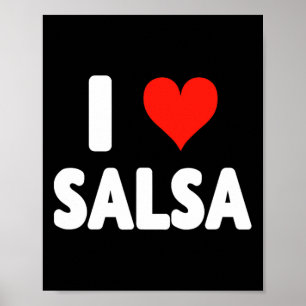 Poster Adoro Salsa Heart Dance Dance Dance Studio Mex
