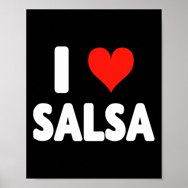 Poster Adoro Salsa Heart Dance Dance Dance Studio Mex (Frente)