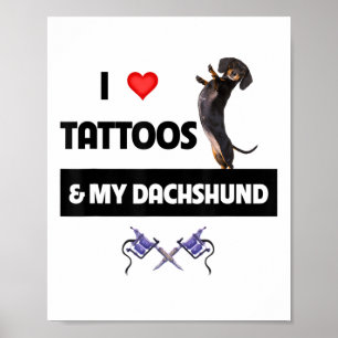 Poster Adoro Tatuagens E Meu Cachorro Tatuado