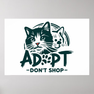 Poster Adotar não comprar 1