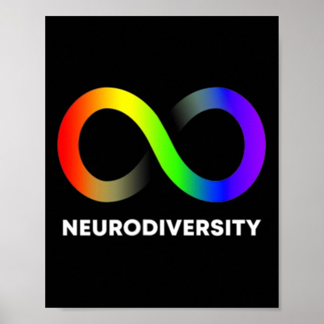 Poster Adotar Neurodiversity Autism Adhd Asd Infinity Ra (Frente)