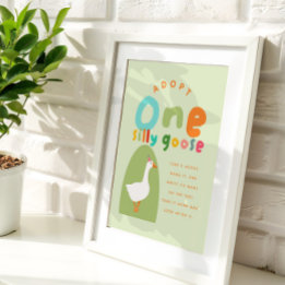 Pôster Adotar Um Favorito De primeiro aniversario De Gans