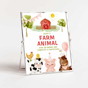 Poster Adotar um Garoto do Barnyard Animal