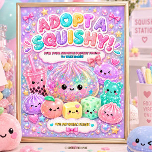 Poster Adote um Sinal de Favor de Festa para Levar para C