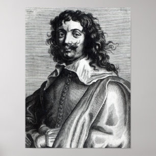 Pôster Adriaen Brouwer, gravado por Edme de Boulonois