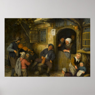 Poster Adriaen van Ostade - The Fiddler