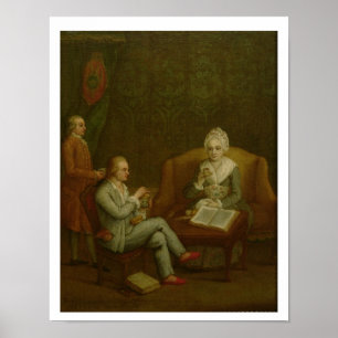 Pôster Adriana Giustinian Barbarigo e seu filho Gerolamo