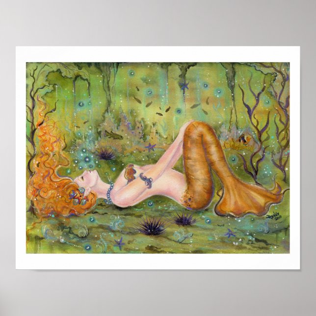 Poster Adrift sermaid canvas por Renee (Frente)