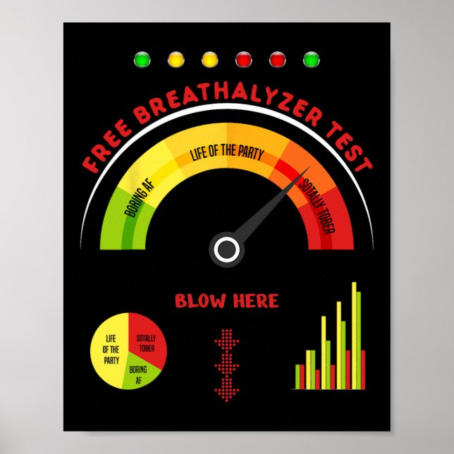 Poster Adulto Halloween Costume Breathalyzer mens hallowe (Frente)