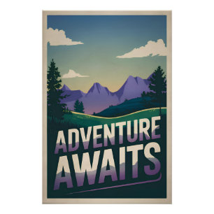 Pôster Adventure aguarda