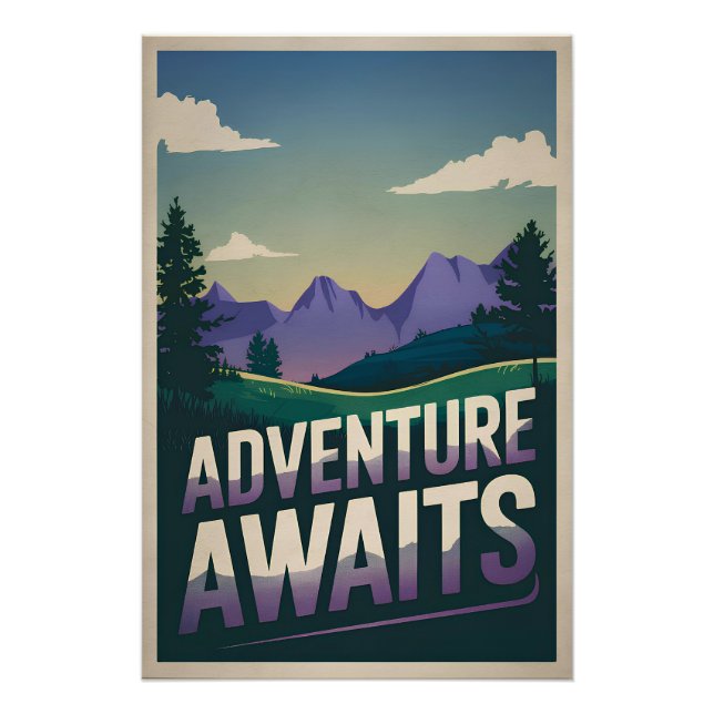 Pôster Adventure aguarda (Frente)