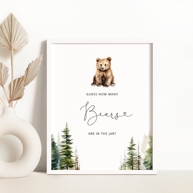 Poster Adventure espera adivinhar quantos ursos na jarra (Criador carregado)