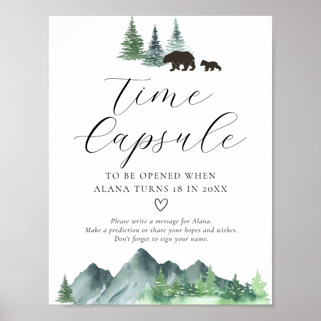 Poster Adventure inicia o Sinal de Cápsula do Tempo (Frente)