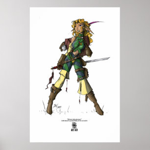 Poster Adventuress de Elven (cor)
