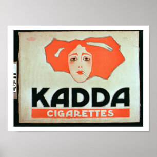 Poster Advertisement for 'Kadda Cigarettes' (colour litho