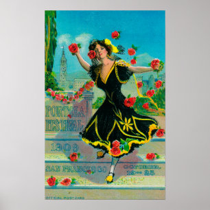 Poster Advertismo Portola Festival (dançarina)