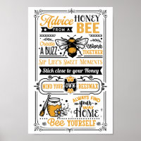 Advice From A Honey Bee Cute Quote
