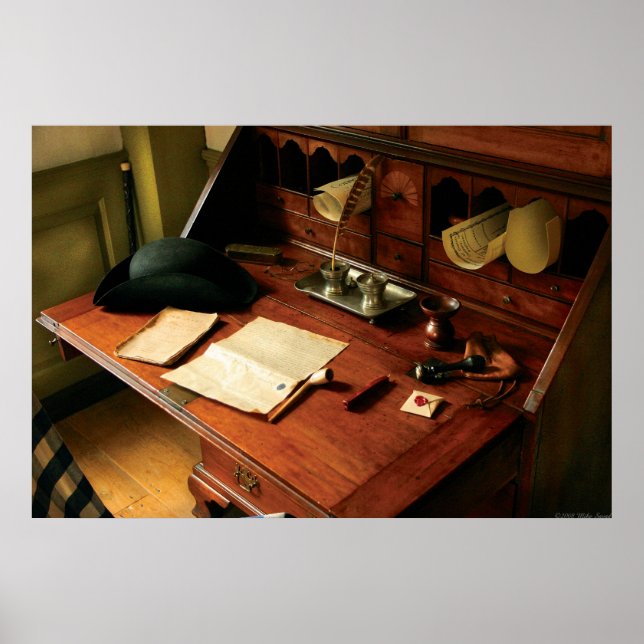 Poster Advogado - A mesa de um cavalheiro (Frente)