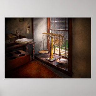 Pôster Advogado - escalas de justiça