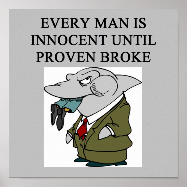 Poster advogados/advogados divertidos design (Frente)