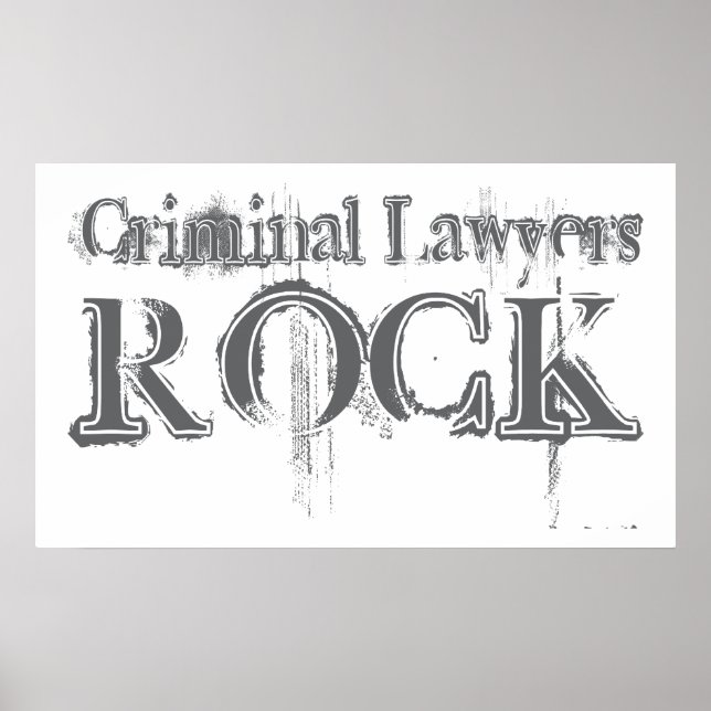 Poster Advogados Criminosos Rock (Frente)