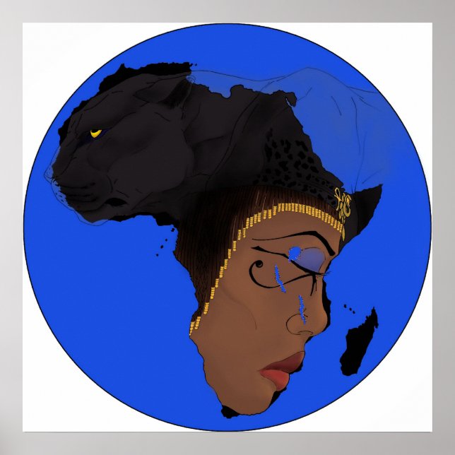 Poster AE Símbolos da África (Frente)