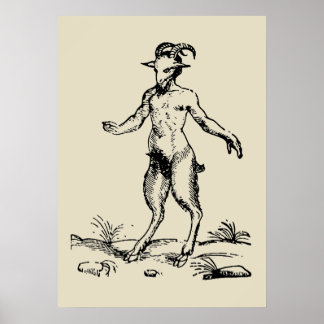Poster Aegopithecus, Pan, Diabo