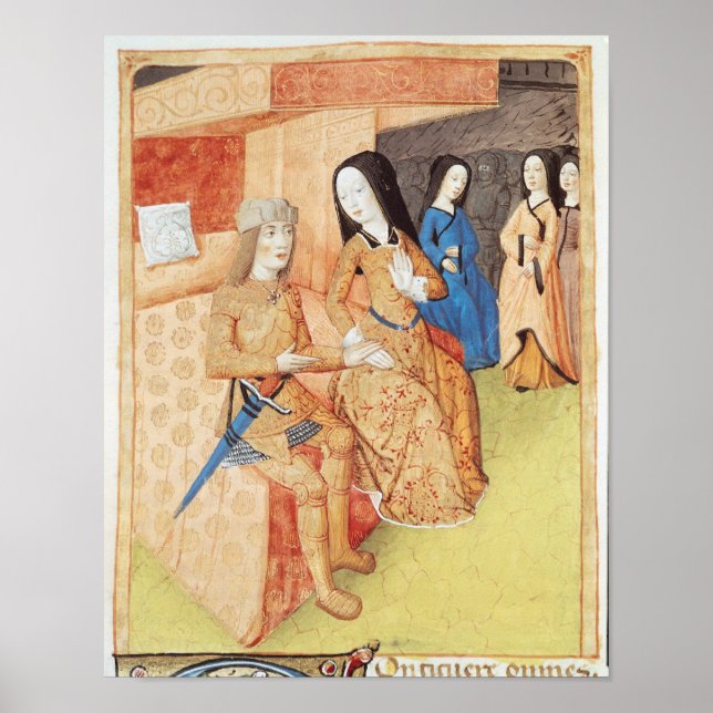 Pôster Aeneas e Dido, da obra de Virgil (Frente)