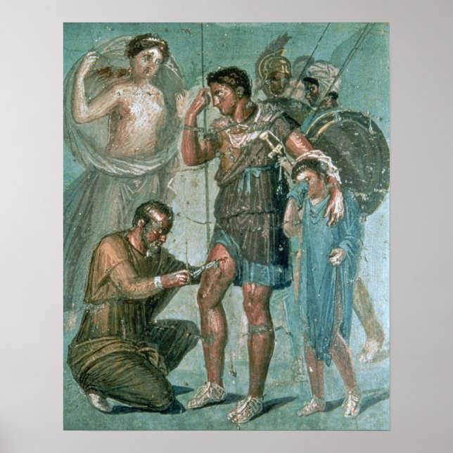 Pôster Aeneas injured, from Pompeii (Frente)