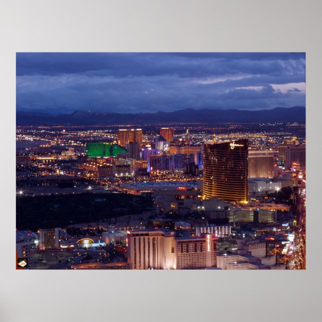 Poster aérea Las Vegas Strip (Frente)