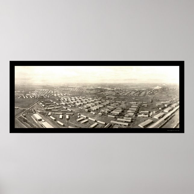 Pôster Aerial Camp Grant Photo 1918 (Frente)