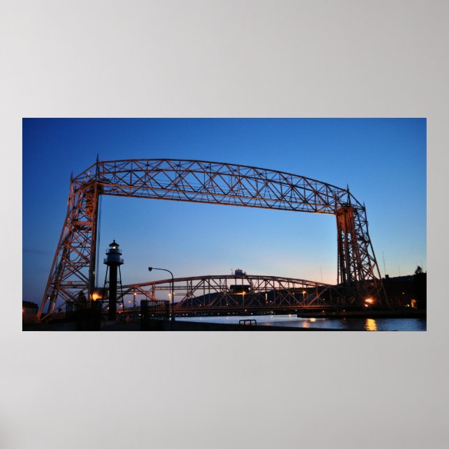 Pôster Aerial Lift Bridge Duluth Minnesota (Frente)