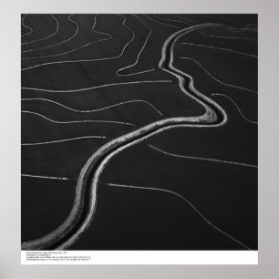 Pôster Aerial, Vale do Sacramento, campos de arroz maio d