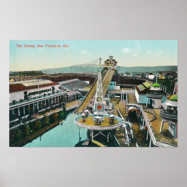 Poster Aerial View of the Chutes (Frente)