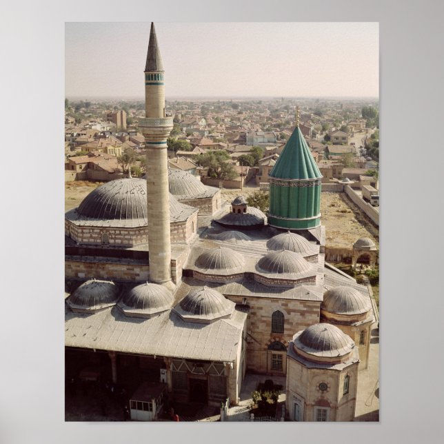 Poster Aerial view of the Mevlana Tekke (Frente)