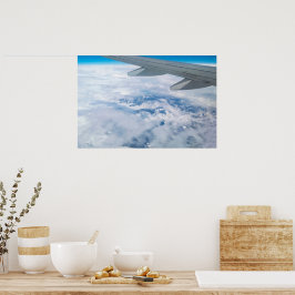 Poster Aerial View of the Snowy Alps – Flight to Venice