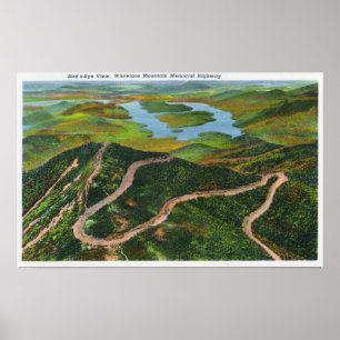 Pôster Aerial View of the Whiteface Mt Memorial Hwy