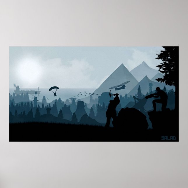 Poster Aeromoços De Ferrugem E Jogos De Mineração (Frente)