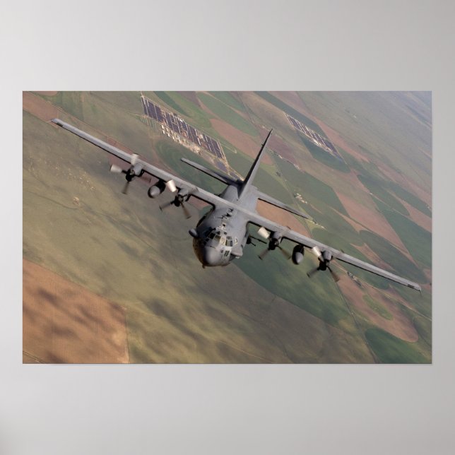 Poster Aeronave Espectradora AC-130 (Frente)