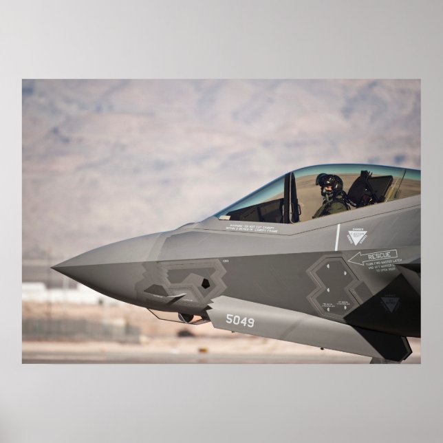 Poster Aeronave F-35A Lightning II (Frente)