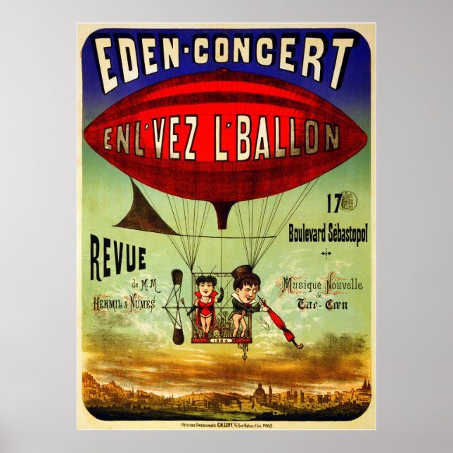 Poster Aeronave Francesa (Frente)