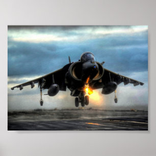 POSTER AERONAVE HARRIER