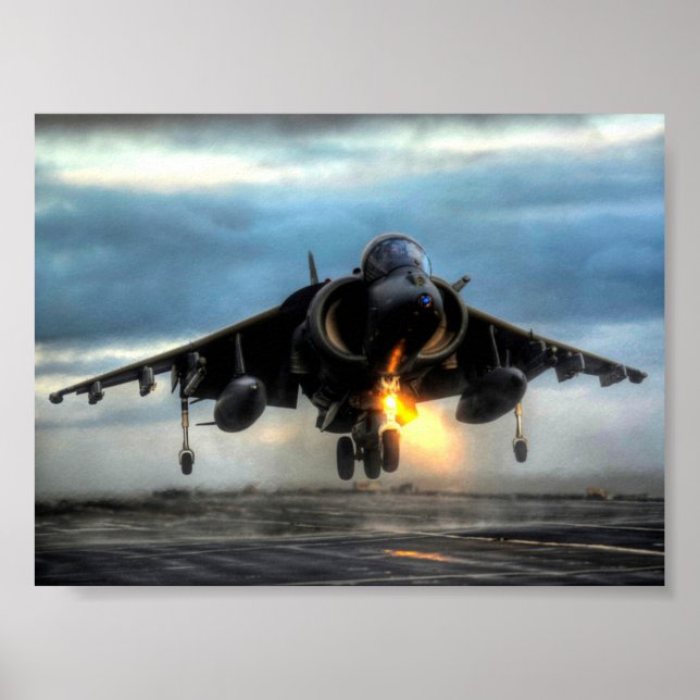 POSTER AERONAVE HARRIER (Frente)