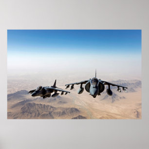 Poster Aeronaves AV-8B Harrier II