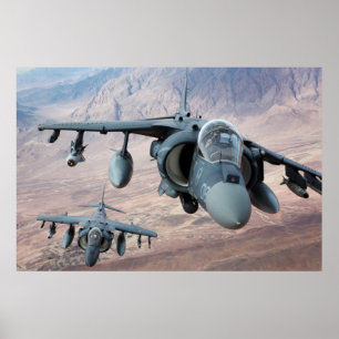 Poster Aeronaves AV-8B Harrier II