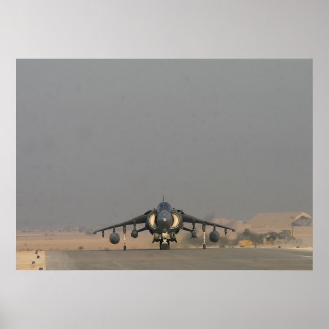 Poster Aeronaves AV-8B Harrier II (Frente)
